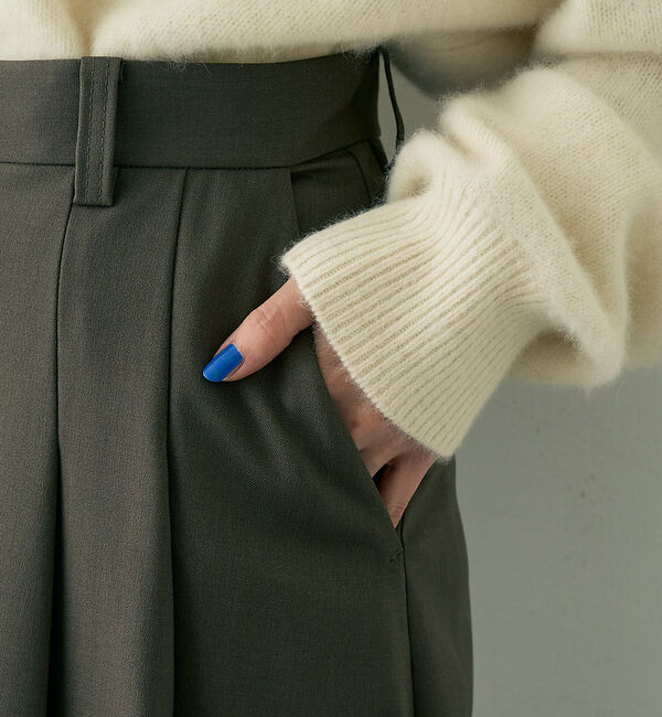 Rouge vif「【人気追加】 タックフレアマキシスカート」|スカート|