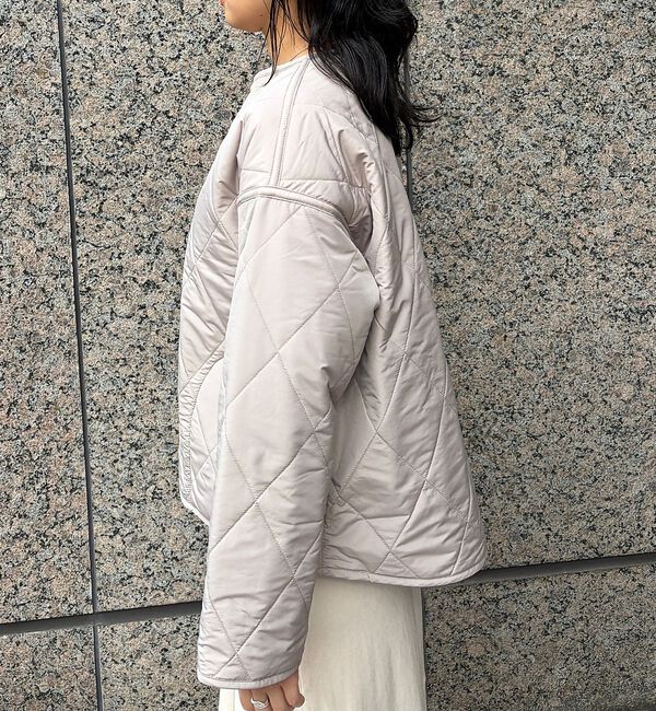 Rouge vif「リバーシブルパネトレーションファーキルトブルゾン」|ブルゾン・スタジャン|