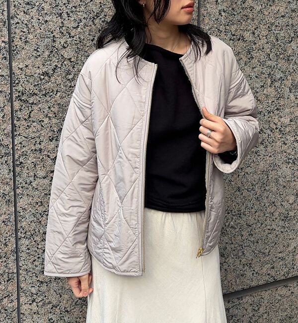 Rouge vif「リバーシブルパネトレーションファーキルトブルゾン」|ブルゾン・スタジャン|