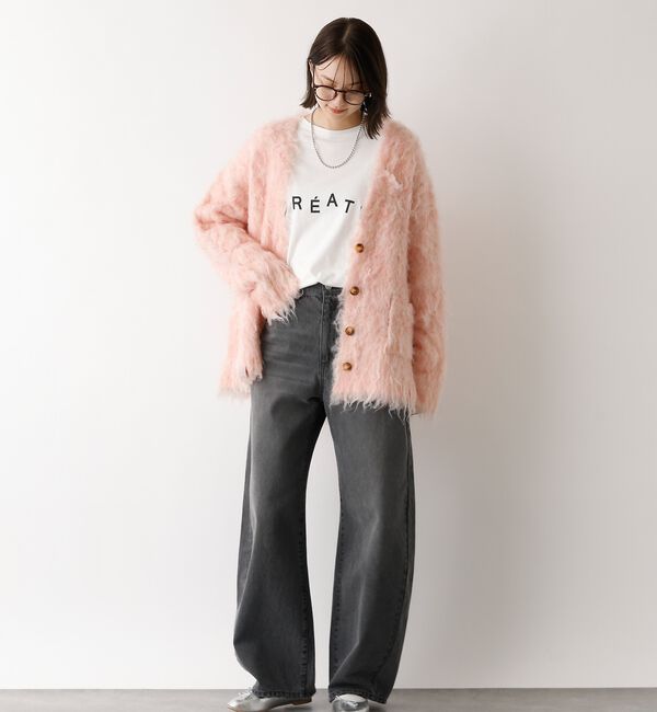 abahouse mavie「【GISELe 4月号掲載】ウォッシュドバレルジーンズ」|デニム|