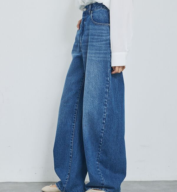 abahouse mavie「【GISELe 4月号掲載】ウォッシュドバレルジーンズ」|デニム|