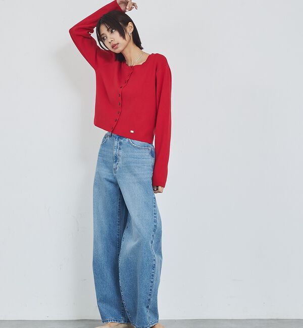 abahouse mavie「【GISELe 4月号掲載】ウォッシュドバレルジーンズ」|デニム|