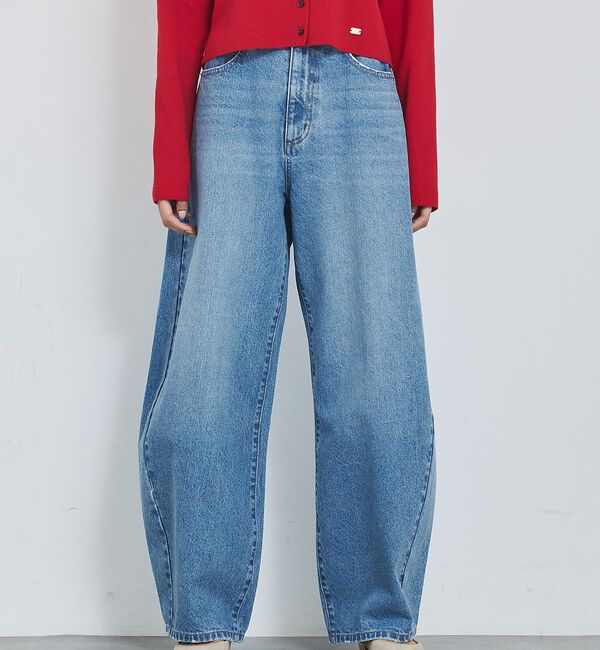 abahouse mavie「【GISELe 4月号掲載】ウォッシュドバレルジーンズ」|デニム|