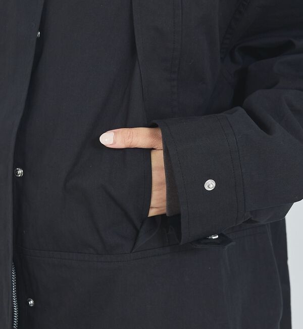 abahouse mavie「【ミドル丈】フーデッドブルゾン/春服/マウンテンパーカー/通勤/羽織り」|ブルゾン・スタジャン|