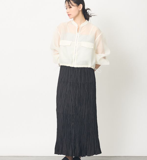 abahouse mavie「【サッと羽織れる】シアーブルゾン【予約】」|ブルゾン・スタジャン|