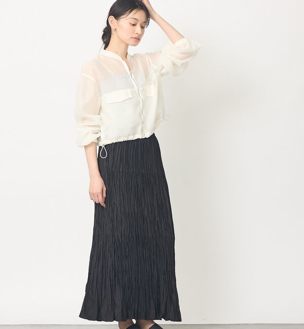 abahouse mavie「【サッと羽織れる】シアーブルゾン【予約】」|ブルゾン・スタジャン|