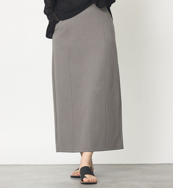abahouse mavie「【なめらかな質感】スウェットライクスカート」|スカート|チャコールグレー
