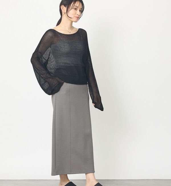 abahouse mavie「【なめらかな質感】スウェットライクスカート」|スカート|