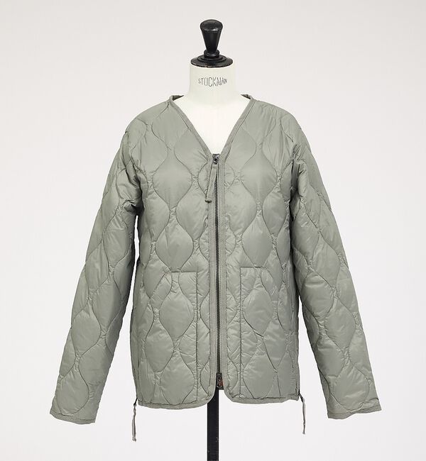 NOMINE「【TAION】ミリタリー Vネック Wジップ ダウンジャケット / ブルゾン」|ダウン|