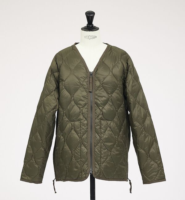 NOMINE「【TAION】ミリタリー Vネック Wジップ ダウンジャケット / ブルゾン」|ダウン|