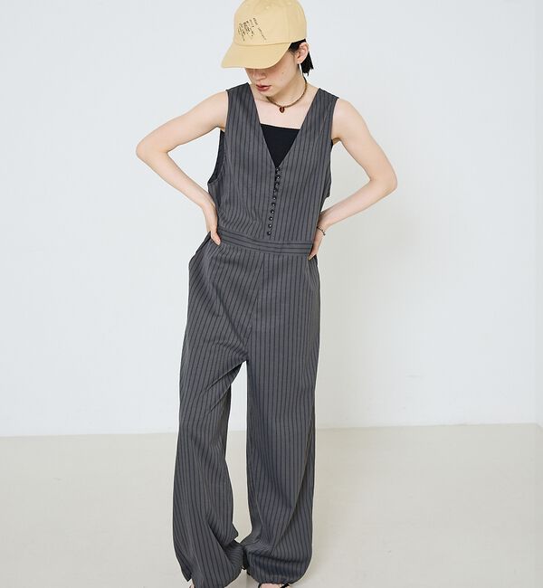 NOMINE「【LY】Letter cap　レトロ 刺繍 ロゴ キャップ」|その他|