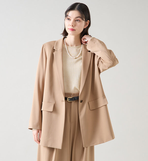 TIARA「リラックステーラードジャケット（セットアップ可）」|テーラードジャケット|