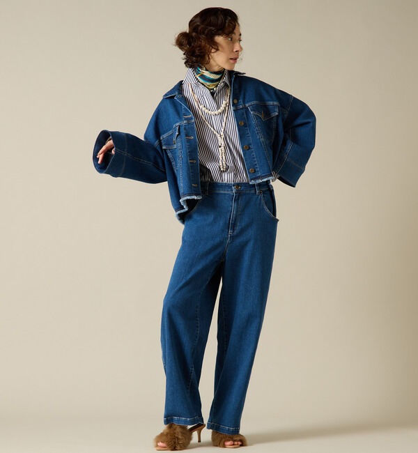 Liesse「クロップドデニムジャケット」|その他|