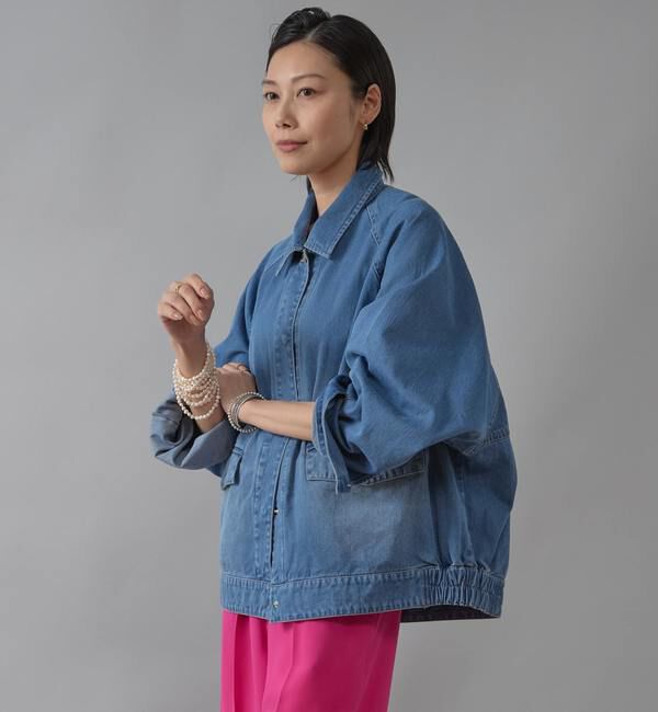 Liesse「ドルマンデニムブルゾン」|ブルゾン・スタジャン|