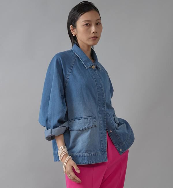 Liesse「ドルマンデニムブルゾン」|ブルゾン・スタジャン|
