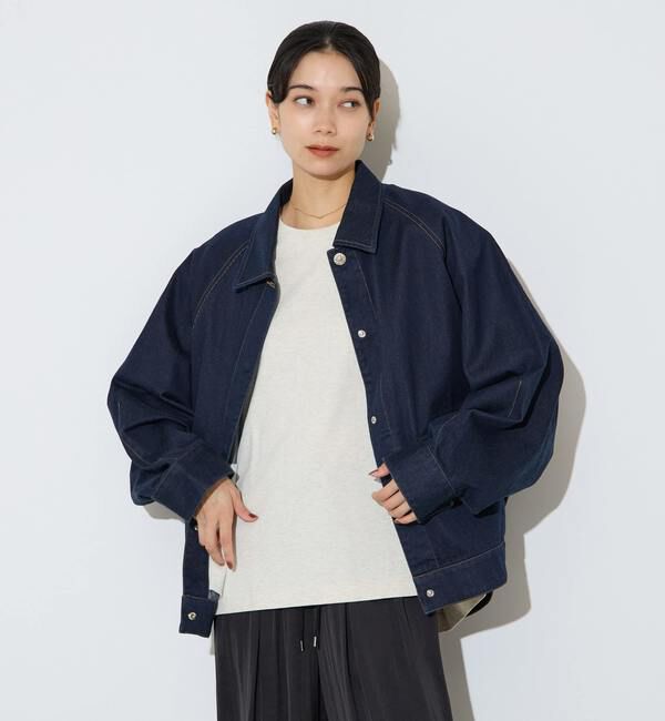 Liesse「ドルマンデニムブルゾン」|ブルゾン・スタジャン|