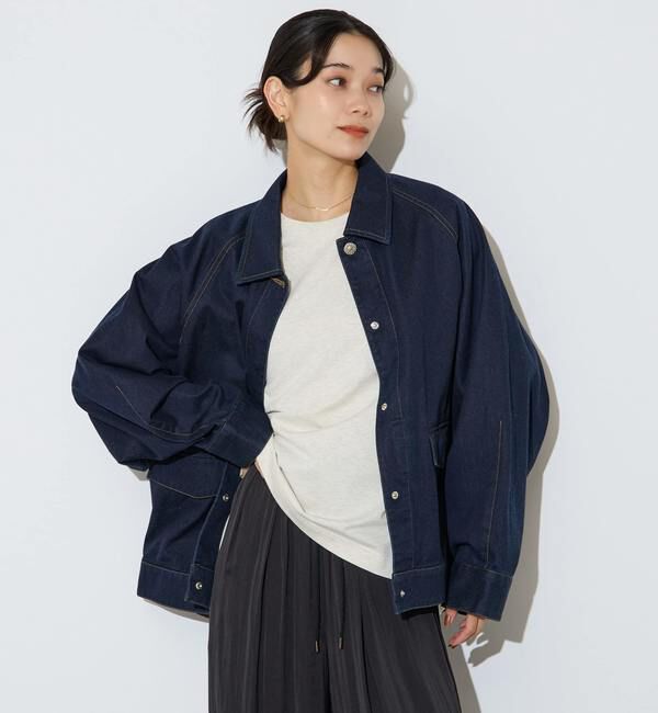 Liesse「ドルマンデニムブルゾン」|ブルゾン・スタジャン|