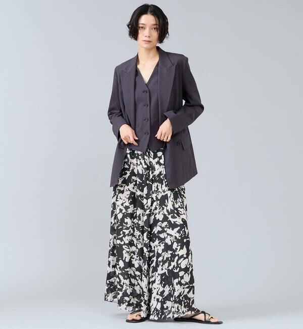 Liesse「麻調ピークドダブルジャケット」|テーラードジャケット|