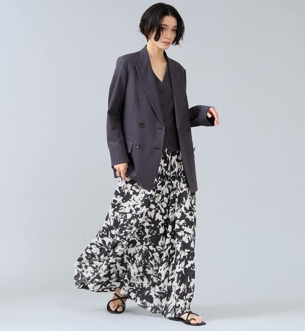 Liesse「麻調ピークドダブルジャケット」|テーラードジャケット|