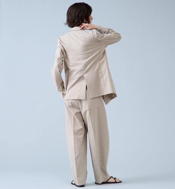 Liesse「麻調ピークドダブルジャケット」|テーラードジャケット|