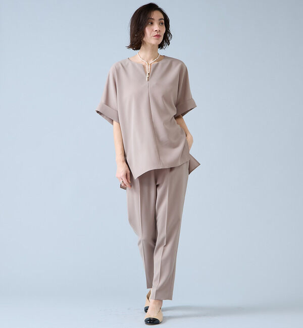 Liesse「キーネックブラウス」|シャツ・ブラウス|