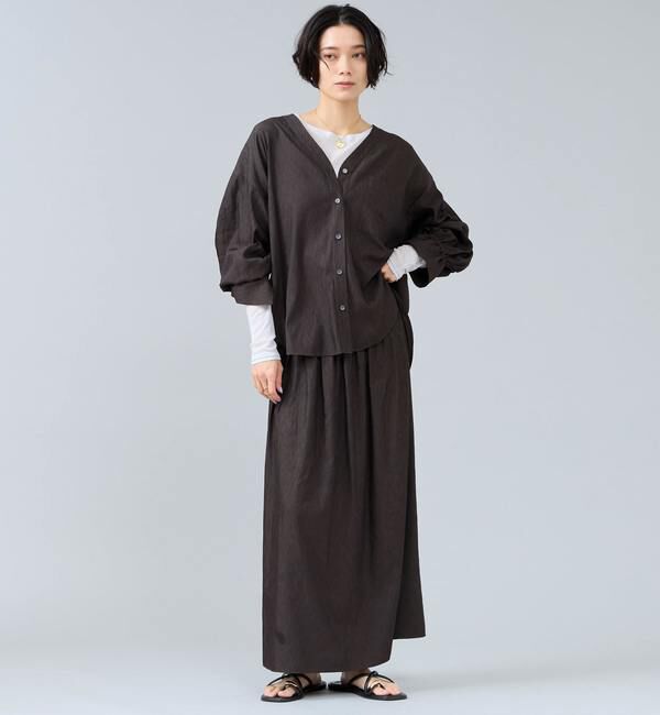 Liesse「Vカラーブラウス」|シャツ・ブラウス|