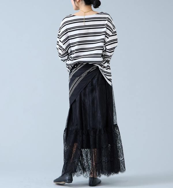 Liesse「《コラボ》Emily in Paris　ボーダーカットソー」|Tシャツ・カットソー|