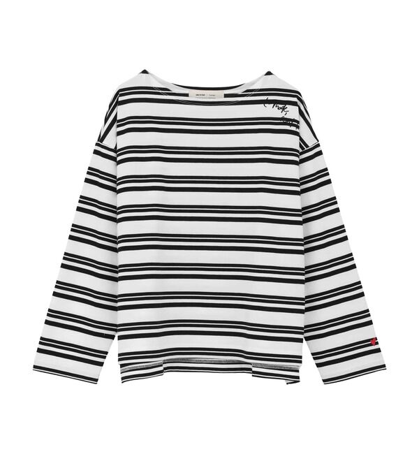 Liesse「《コラボ》Emily in Paris　ボーダーカットソー」|Tシャツ・カットソー|