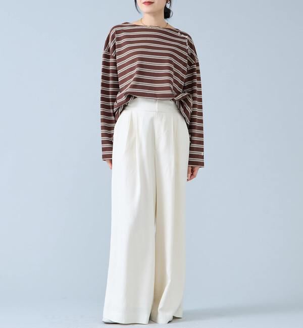 Liesse「《コラボ》Emily in Paris　ボーダーカットソー」|Tシャツ・カットソー|