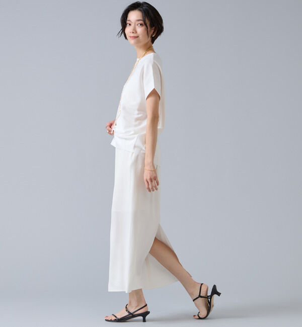 Liesse「ジョーゼットナロースカート」|スカート|