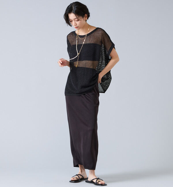 Liesse「ジョーゼットナロースカート」|スカート|