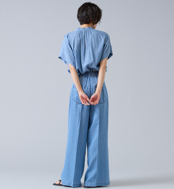 Liesse「6オンステンセルデニムバギーパンツ」|デニム|