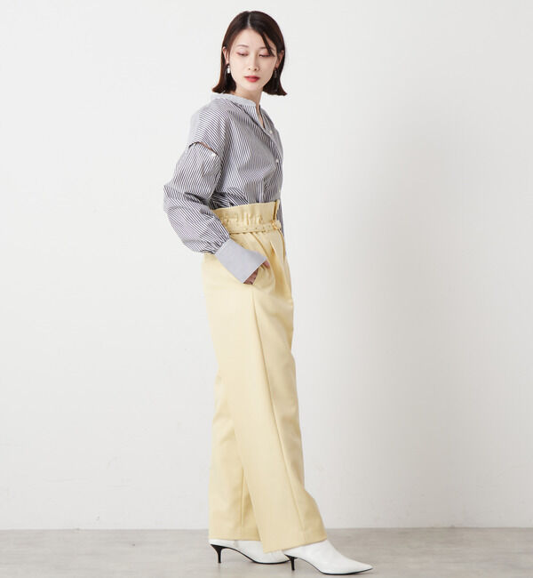 Soffitto「ハイウエストベルト付きタイパン風パンツ」|その他|