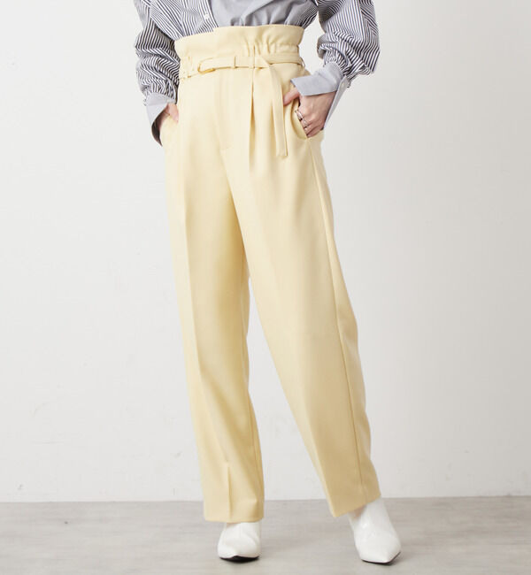 Soffitto「ハイウエストベルト付きタイパン風パンツ」|その他|