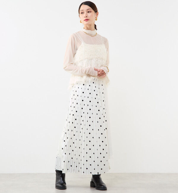 Soffitto「ドットプリーツスカート」|スカート|