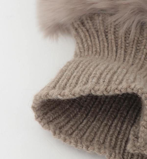 A_「【ALPO/アルポ】レッキスファー&times;ニットFingerless Gloves」|手袋|