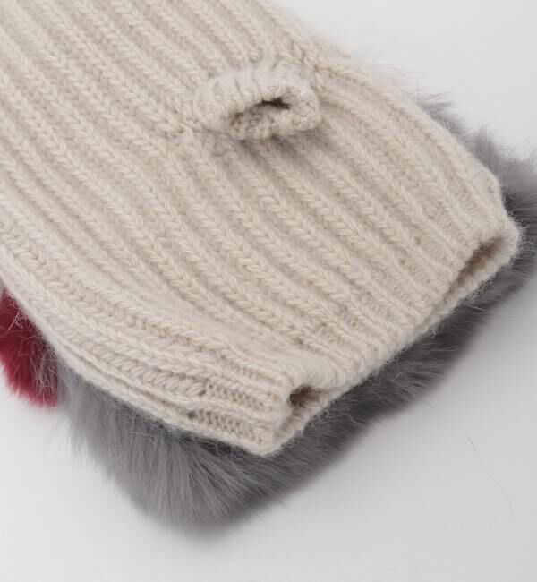 A_「【ALPO/アルポ】レッキスファー&times;ニットFingerless Gloves」|手袋|