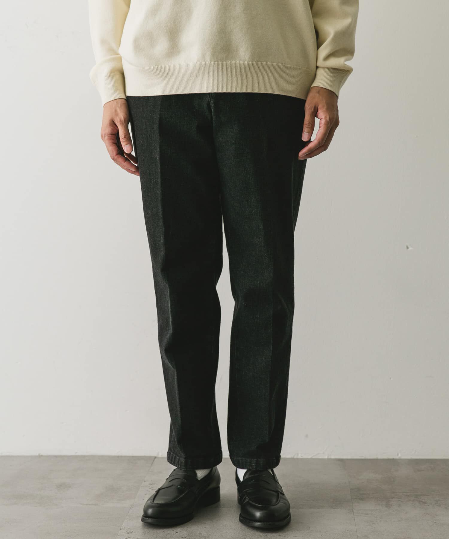 URBAN RESEARCH DOORS「デニムテーパードトラウザー」|デニム|