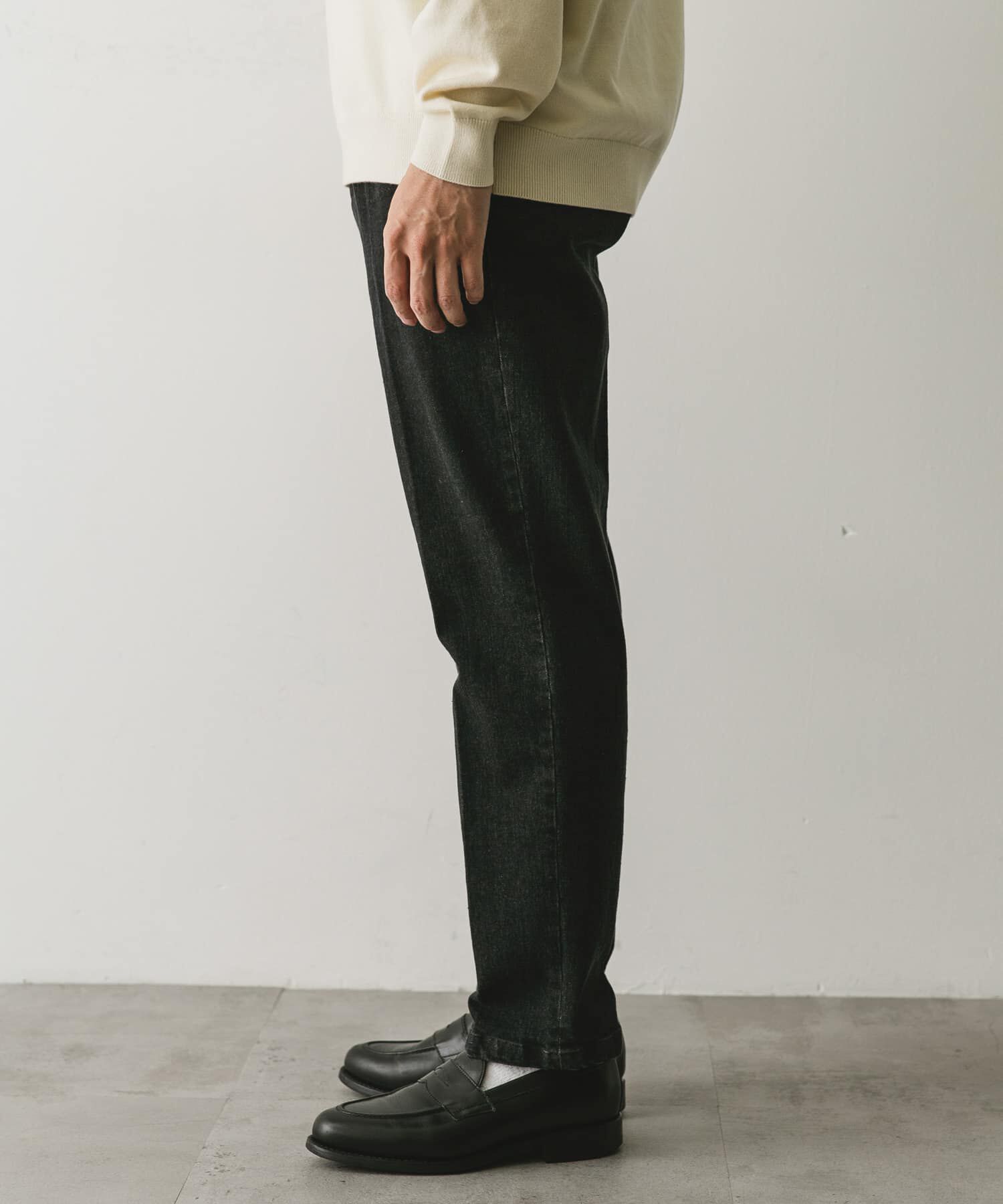 URBAN RESEARCH DOORS「デニムテーパードトラウザー」|デニム|