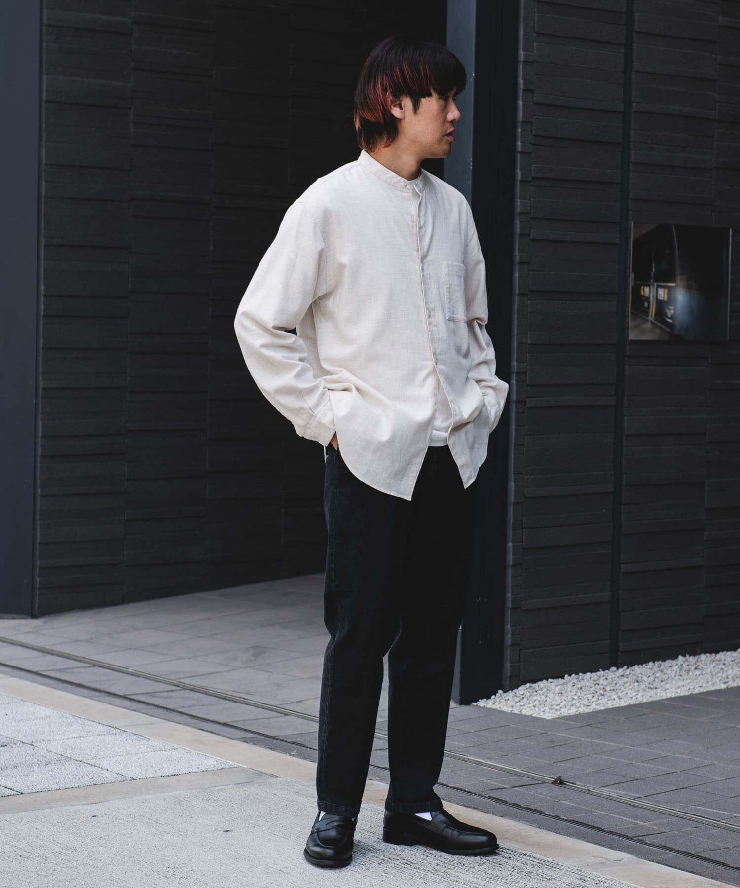 URBAN RESEARCH DOORS「デニムテーパードトラウザー」|デニム|