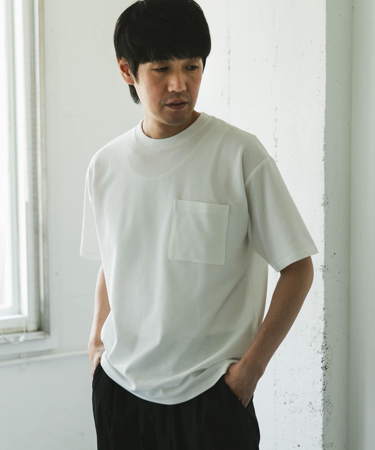 URBAN RESEARCH DOORS「『Sサイズ/WEB限定』ポンチポケットショートスリーブTシャツ」|Tシャツ・カットソー|