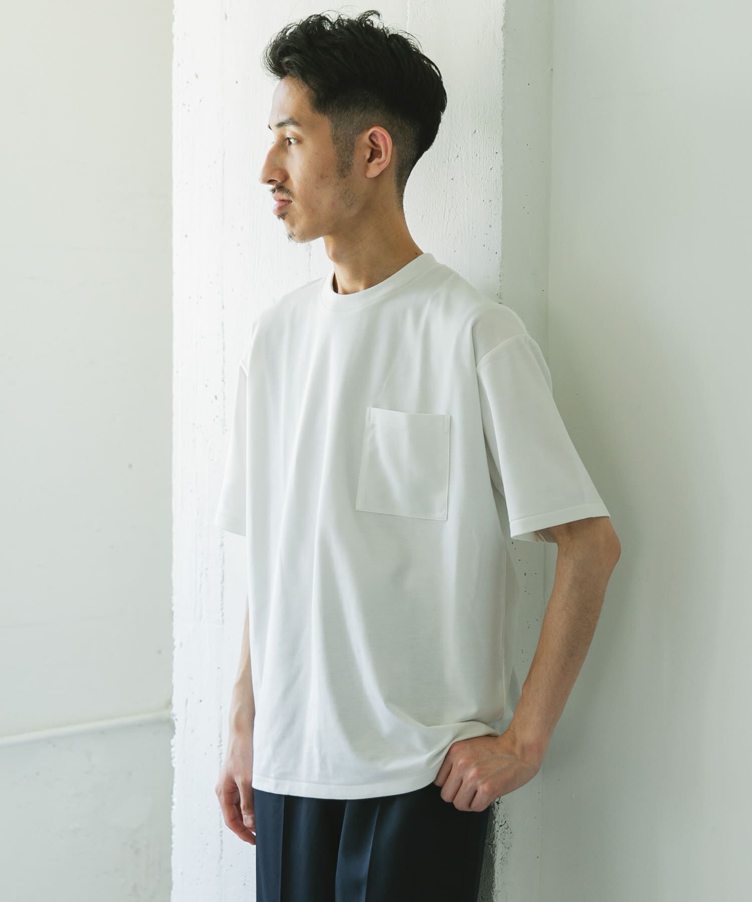 URBAN RESEARCH DOORS「『Sサイズ/WEB限定』ポンチポケットショートスリーブTシャツ」|Tシャツ・カットソー|