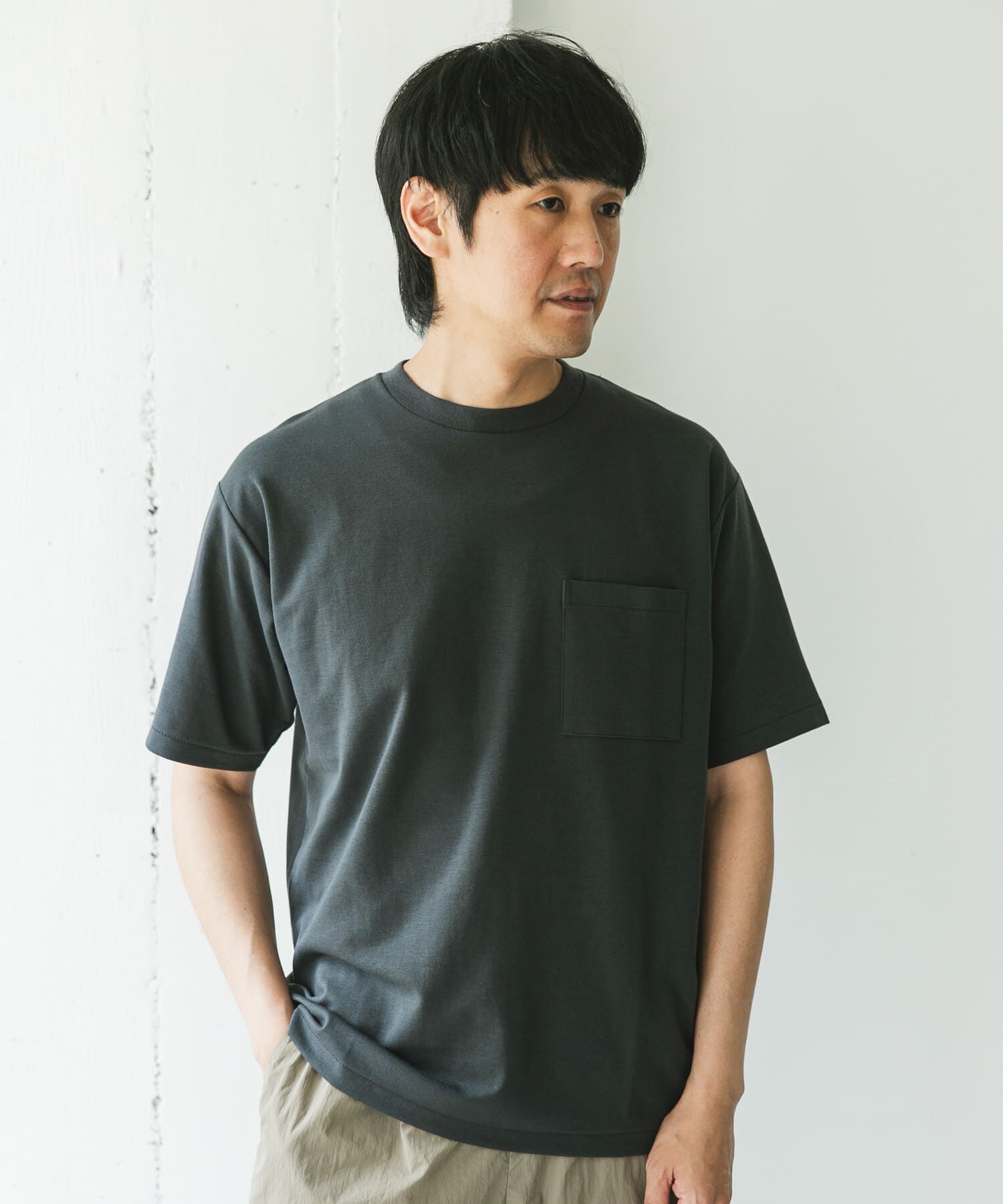 URBAN RESEARCH DOORS「『Sサイズ/WEB限定』ポンチポケットショートスリーブTシャツ」|Tシャツ・カットソー|