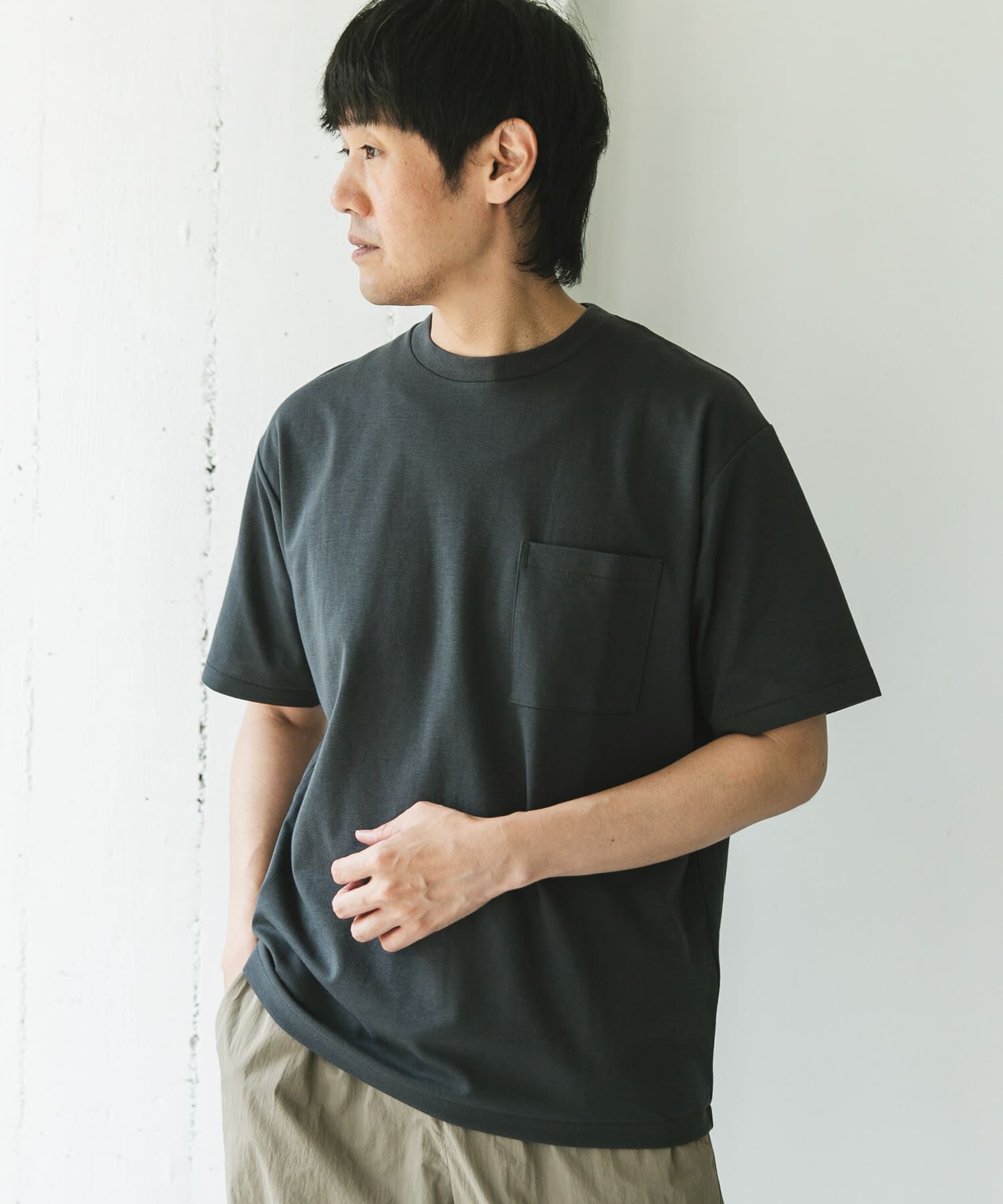 URBAN RESEARCH DOORS「『Sサイズ/WEB限定』ポンチポケットショートスリーブTシャツ」|Tシャツ・カットソー|