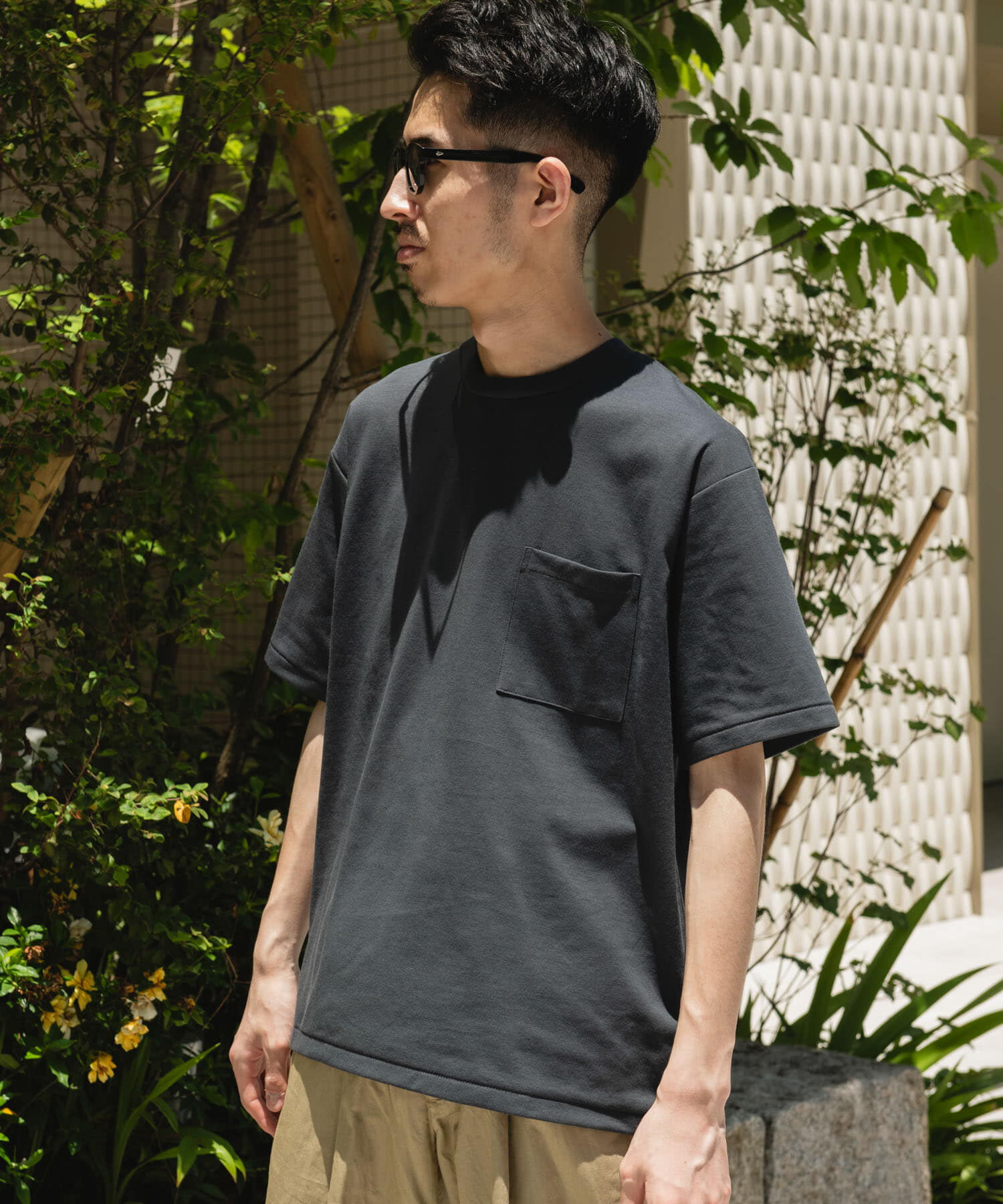 URBAN RESEARCH DOORS「『Sサイズ/WEB限定』ポンチポケットショートスリーブTシャツ」|Tシャツ・カットソー|