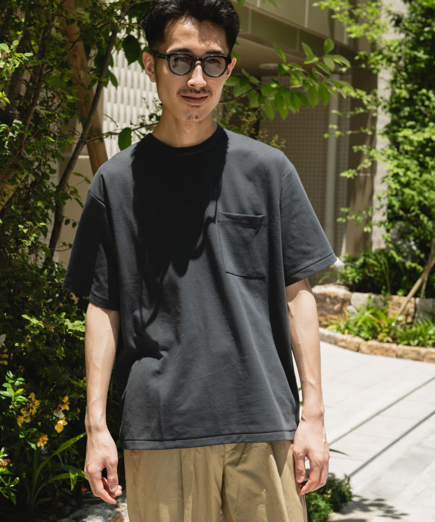 URBAN RESEARCH DOORS「『Sサイズ/WEB限定』ポンチポケットショートスリーブTシャツ」|Tシャツ・カットソー|