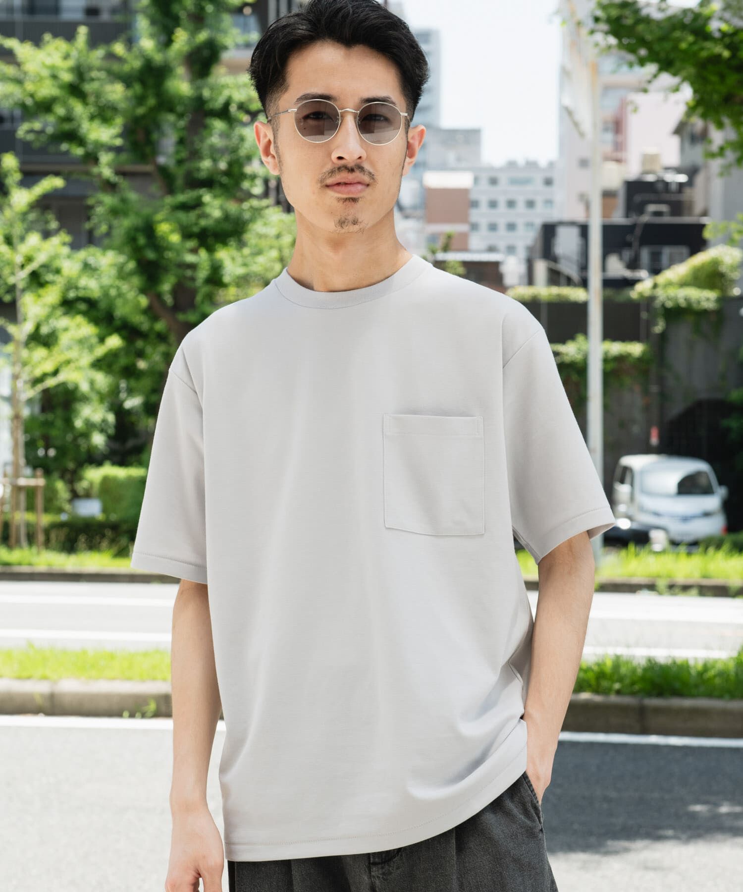 URBAN RESEARCH DOORS「『Sサイズ/WEB限定』ポンチポケットショートスリーブTシャツ」|Tシャツ・カットソー|