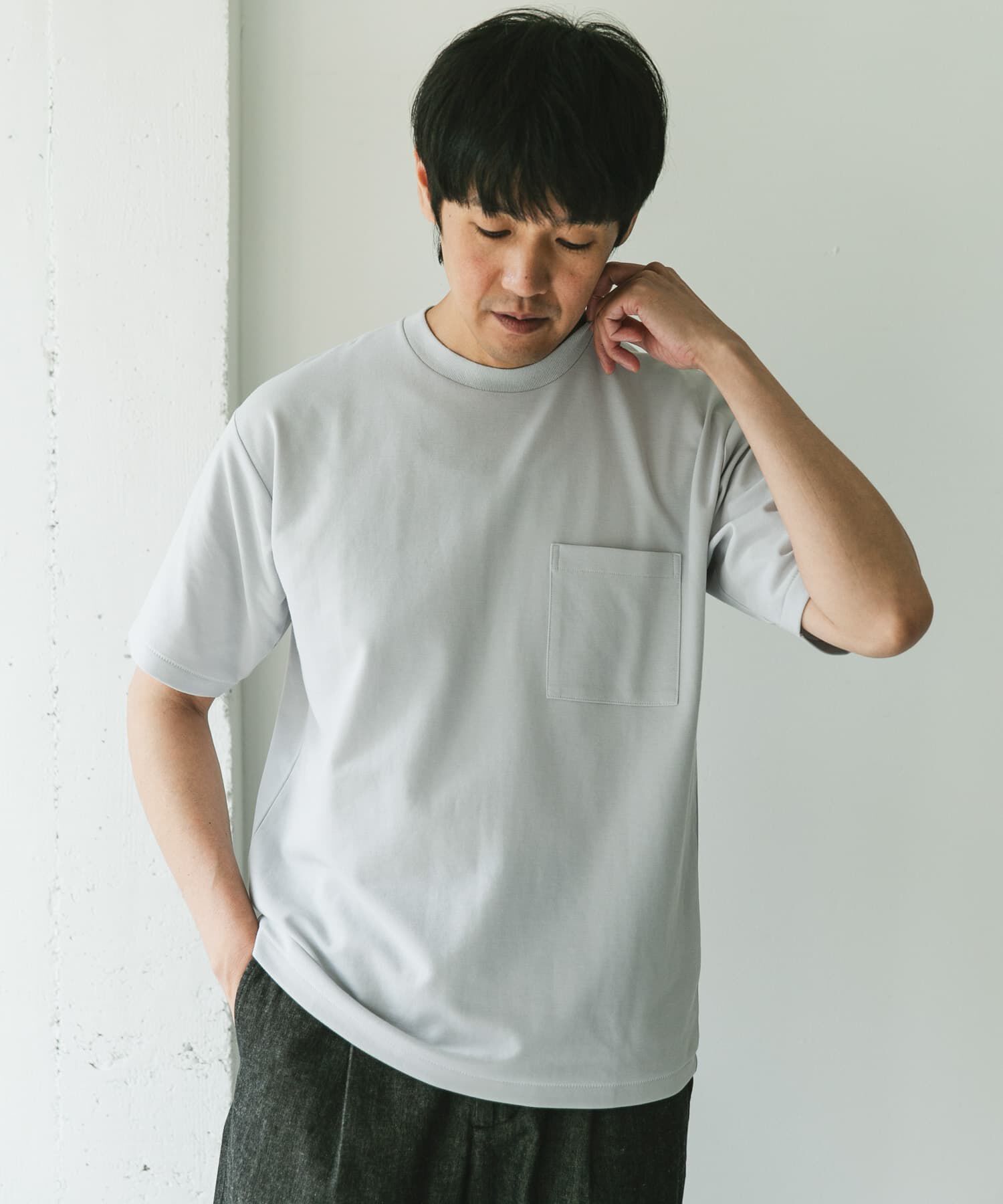 URBAN RESEARCH DOORS「『Sサイズ/WEB限定』ポンチポケットショートスリーブTシャツ」|Tシャツ・カットソー|
