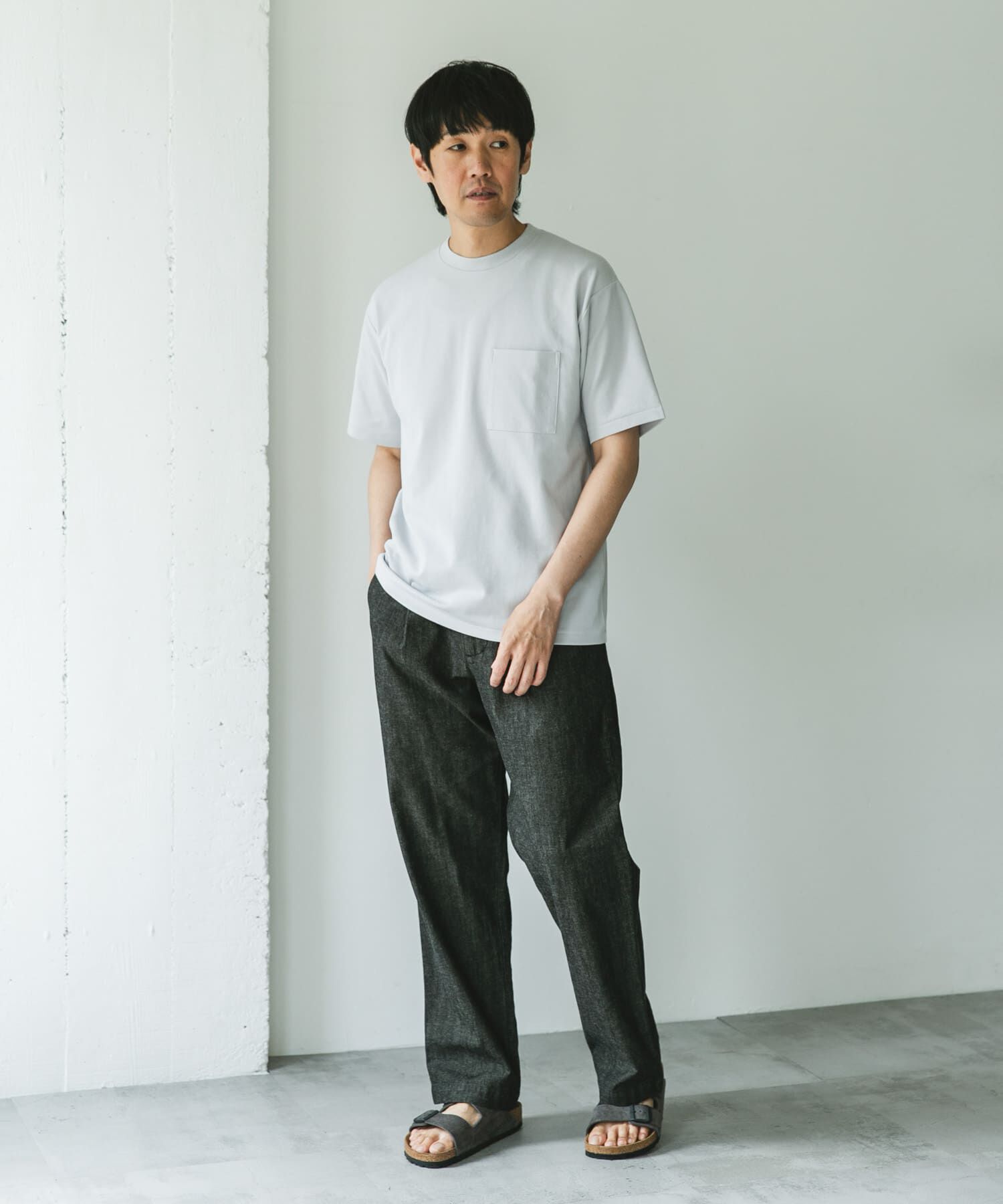 URBAN RESEARCH DOORS「『Sサイズ/WEB限定』ポンチポケットショートスリーブTシャツ」|Tシャツ・カットソー|