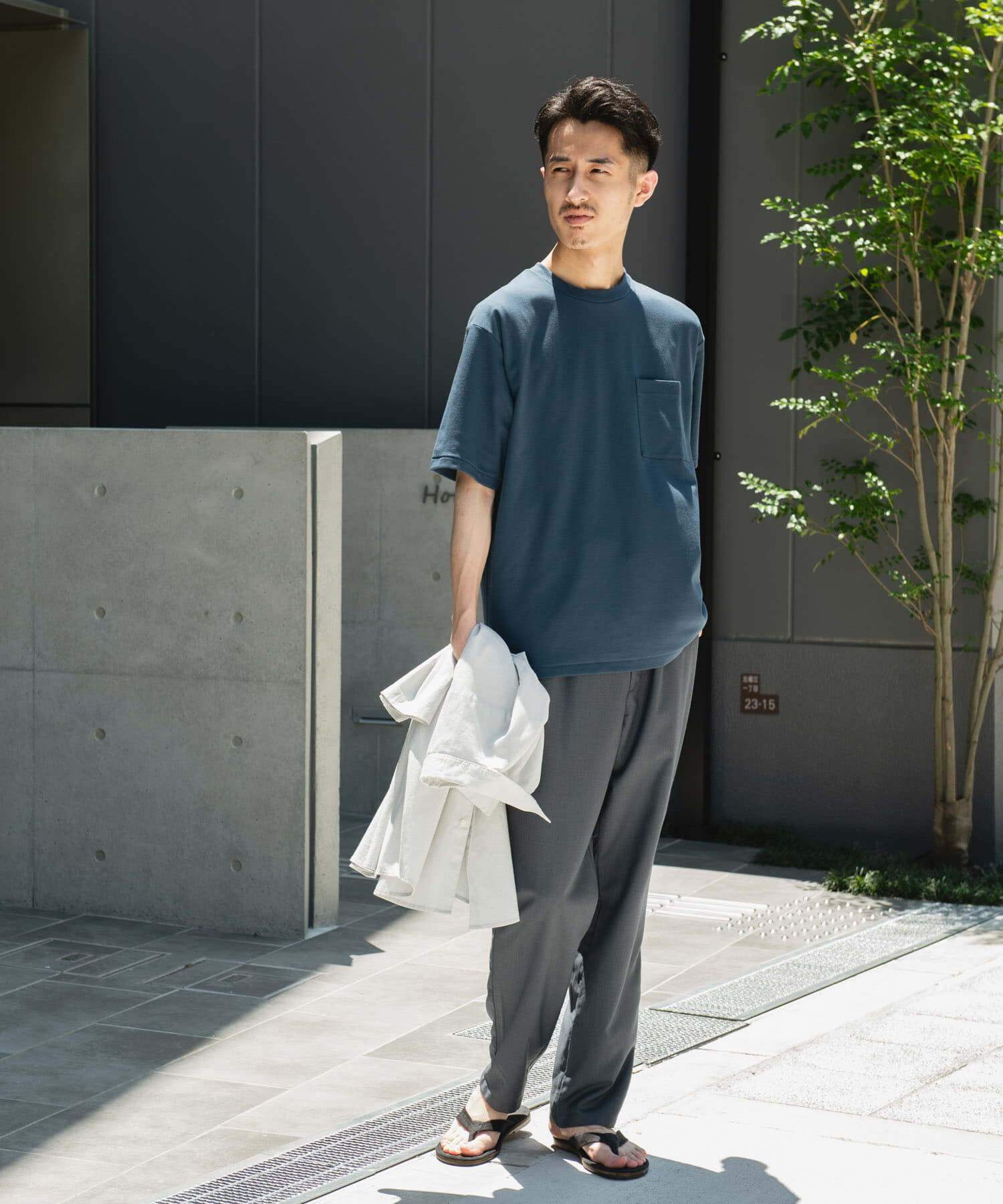 URBAN RESEARCH DOORS「『Sサイズ/WEB限定』ポンチポケットショートスリーブTシャツ」|Tシャツ・カットソー|